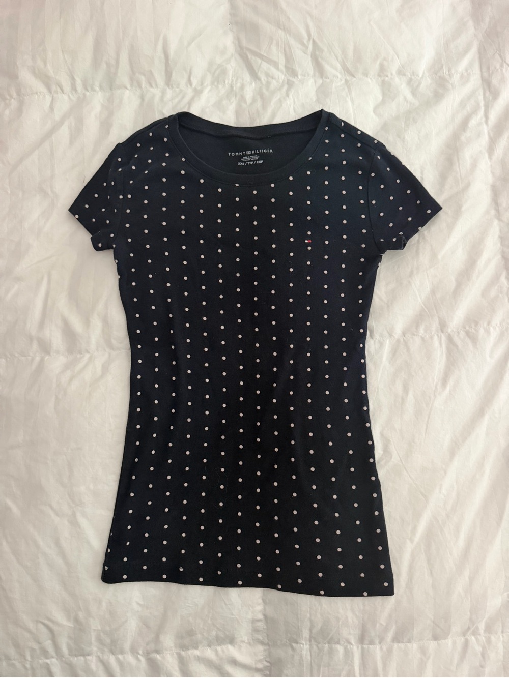 Tommy Hilfiger Navy Dot Short Sleeve Tee